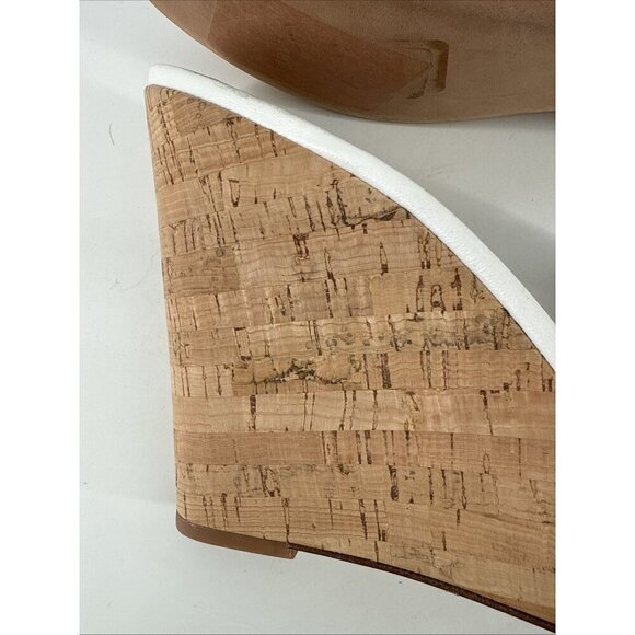 Veronica Beard Women's Size 10 White Dali Woven Wedge Sandals Shoes - Picture 9 of 13